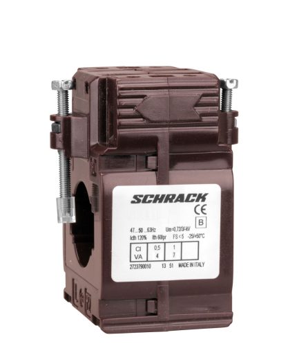 SCHRACK-MG954020A Felfűzhető áramváltó 200A/5A, 30x10mm sínhez