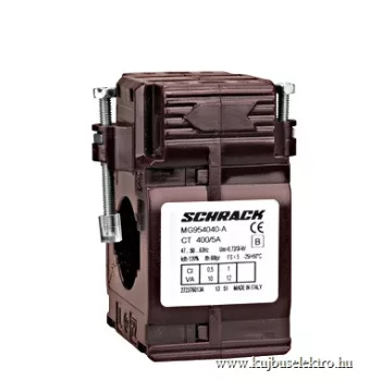   SCHRACK - Felfűzhető áramváltó 400A/5A, 30x10mm sínhez - MG954040-A