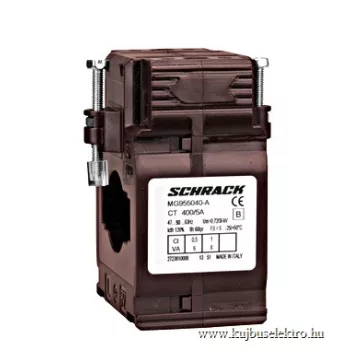   SCHRACK - Felfűzhető áramváltó 400A/5A, 40x10mm sínhez - MG955040-A