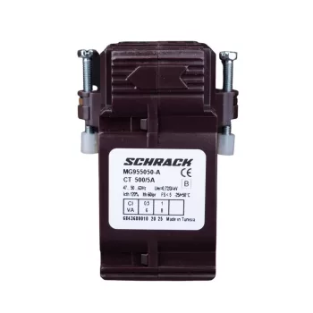   SCHRACK - Felfűzhető áramváltó 500A/5A, 40x10mm sínhez - MG955050-A