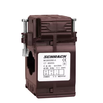   SCHRACK - Felfűzhető áramváltó 800A/5A, 40x10mm sínhez - MG955080-A