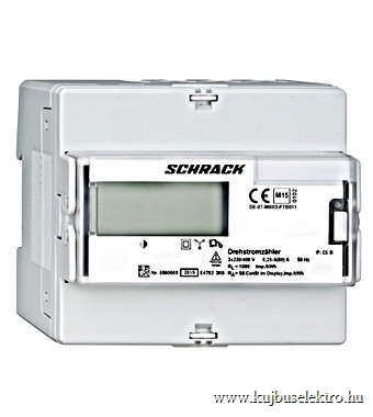 SCHRACK-MGDIZ480 3f fogyasztásmérő, 80A, MODBUS, 1 tarifás, MID