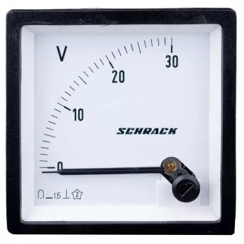 SCHRACK - Egyenáramú voltmérő 72x72mm, 30V - MGF27030-A