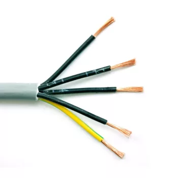   YSLY-Jz   5x  1,5mm² sodrott réz erű vezérlőkábel, olajálló