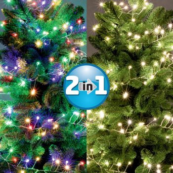   SOMOGYI ELEKTRONIC - MLCS 600/M - Micro LED-es cluster fényfüzér, 600 LED, 3+9m, multicolor, 8pr.