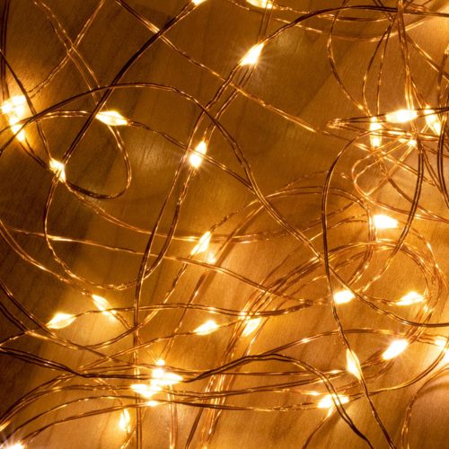 SOMOGYI ELEKTRONIC - ML 120/WW - Micro LED-es fényfüzérköteg, 6 füzér / 20 LED, melegfehér, kültéri kivitel