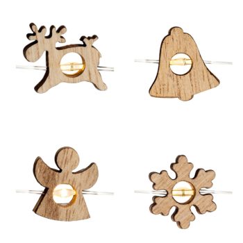   SOMOGYI ELEKTRONIC - ML 23/WW - Mikro LED-es fényfüzérek, 20 LED, 4-féle figura