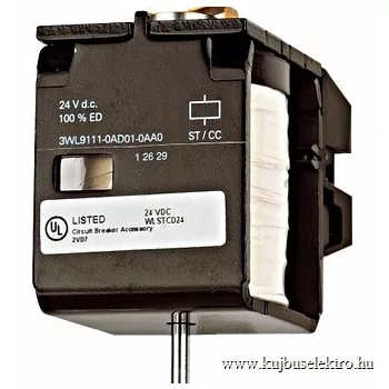   SCHRACK - Munkaáramú kioldó/beoldómágnes 230VAC / 220VDC Építési nagyság 1,2,3, Tartozék gyári beépítéssel munkaáramú kioldó - MO890G00--