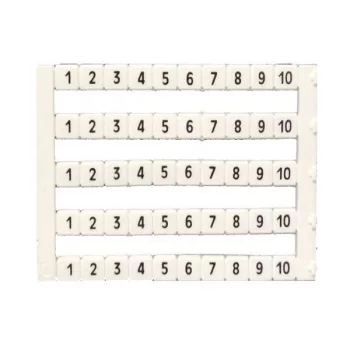   IMO - SK MT5-1-50 - Sorkapocs jelölő címke 5x5 mm, fehér,1-50 nyomtatott - HD Hungária - MT5-1-50