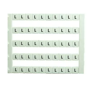   IMO - SK MT5-L - Sorkapocs jelölő címke 5x5 mm, fehér, "L" jelöléssel nyomtatott - HD Hungária - MT5-L