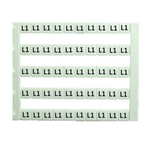 IMO - SK MT5-L1 - Sorkapocs jelölő címke 5x5 mm, fehér, "L1" jelöléssel nyomtatott - HD Hungária - MT5-L1