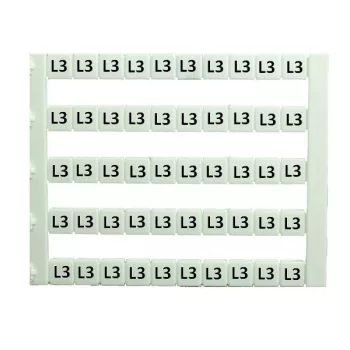   IMO - SK MT5-L3 - Sorkapocs jelölő címke 5x5 mm, fehér, "L3" jelöléssel nyomtatott - HD Hungária - MT5-L3
