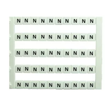   IMO - SK MT5-N - Sorkapocs jelölő címke 5x5 mm, fehér, "N" jelöléssel nyomtatott - HD Hungária - MT5-N