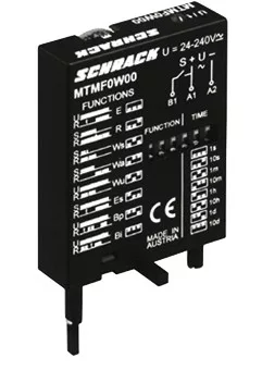 SCHRACK - Multifunkciós időzítő modul MT78740 reléfoglalathoz Module suitable for relay base YMU78740, YMU78701 and MT78740 - MTMF0W00--