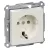 SCHNEIDER MTN2301-0319 - MERTEN 2P+F csatlakozóaljzat, rugós, 16A, System-M, polárfehér