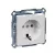 SCHNEIDER MTN2301-0325 - MERTEN 2P+F csatlakozóaljzat, rugós, 16A, System-M, aktívfehér