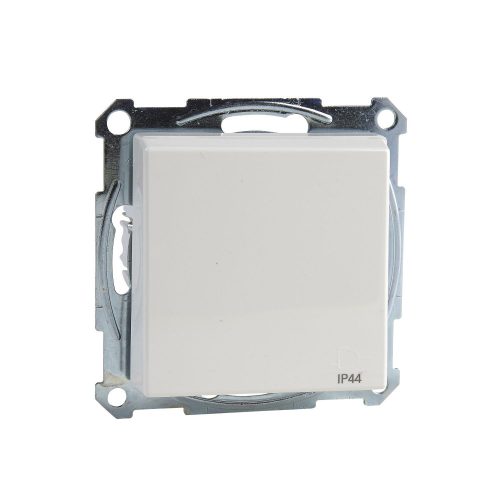 SCHNEIDER MTN2314-0319 - MERTEN 2P+F csatlakozóaljzat, biztonsági zsaluval, csapófedéllel, rugós bekötés, 16A, System-M, polárfehér - IP44