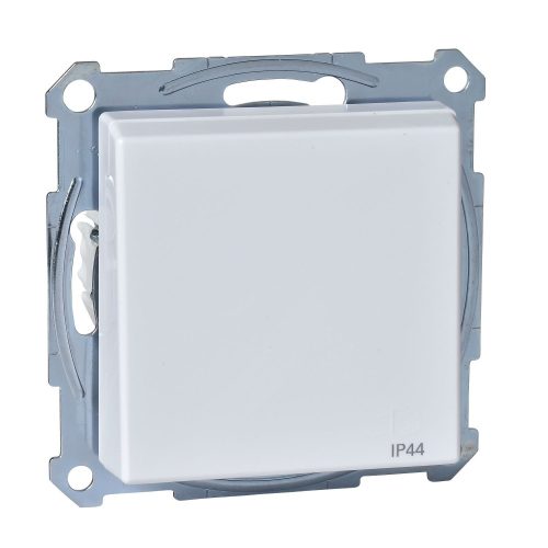 SCHNEIDER MTN2314-0325 - MERTEN 2P+F csatlakozóaljzat, biztonsági zsaluval, csapófedéllel, rugós, 16A, System-M, aktív fehér, antibakt. - IP44