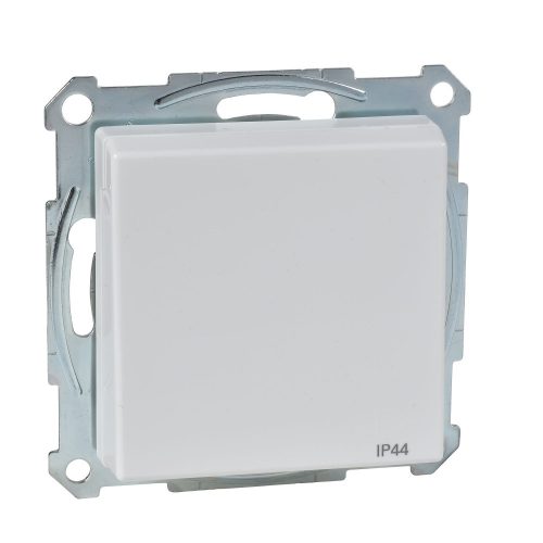 SCHNEIDER MTN2414-0319 - MERTEN 2P+F csatlakozóaljzat, biztonsági zsaluval, csapófedéllel, csavaros bekötés, 16A, System-M, polárfehér - IP44