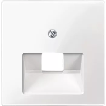   SCHNEIDER MTN296219 - MERTEN Fedlap, 1xRJ45 aljzathoz, döntött, System-M, polárfehér
