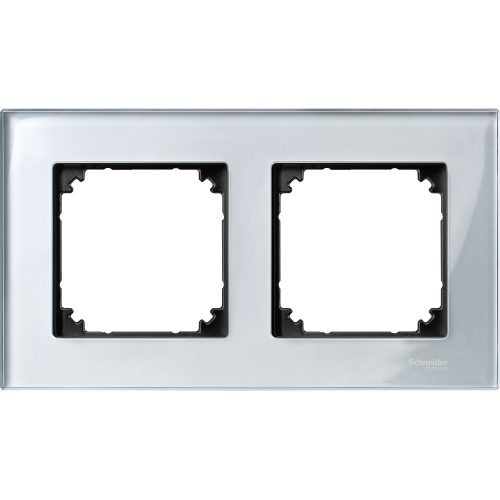SCHNEIDER MTN4020-3260 - MERTEN M-Elegance kettes keret, gyémántfehér (üveg)