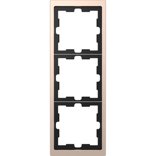 SCHNEIDER MTN4030-6551 - MERTEN D-Life hármas keret, pezsgő (fém)