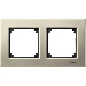   SCHNEIDER MTN403205 - MERTEN M-Plan kettes keret, titánium (fém)
