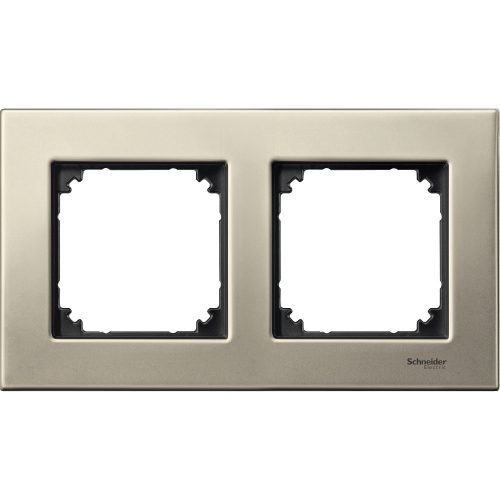 SCHNEIDER MTN403205 - MERTEN M-Plan kettes keret, titánium (fém)