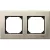 SCHNEIDER MTN403205 - MERTEN M-Plan kettes keret, titánium (fém)