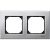 SCHNEIDER MTN403260 - MERTEN M-Elegance kettes keret, platina (fém)