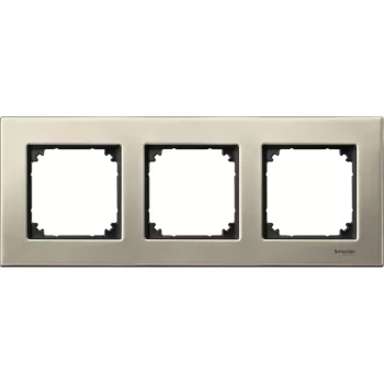   SCHNEIDER MTN403305 - MERTEN M-Plan hármas keret, titánium (fém)