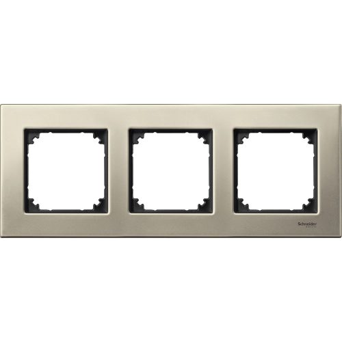 SCHNEIDER MTN403305 - MERTEN M-Plan hármas keret, titánium (fém)