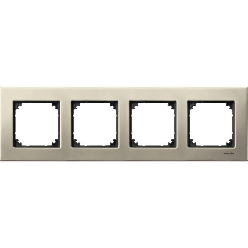 SCHNEIDER MTN403405 - MERTEN M-Plan négyes keret, titánium (fém)