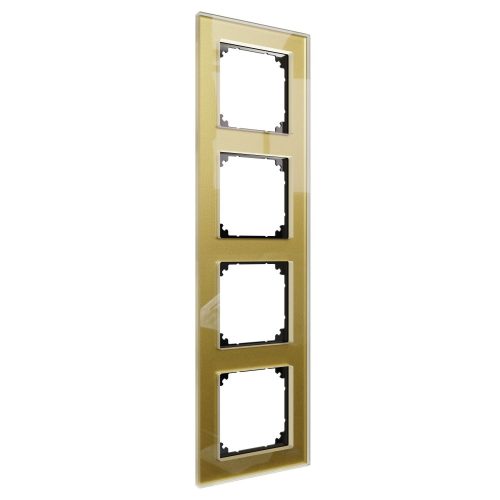 SCHNEIDER MTN4040-3241 - MERTEN M-Elegance négyes keret, arany (üveg)