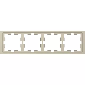   SCHNEIDER MTN4040-6533 - MERTEN D-Life négyes keret, szahara