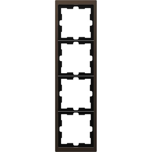 SCHNEIDER MTN4040-6552 - MERTEN D-Life négyes keret, mokka (fém)