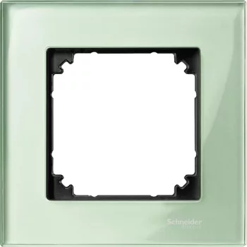   SCHNEIDER MTN404104 - MERTEN M-Plan egyes keret, smaragdzöld (üveg)