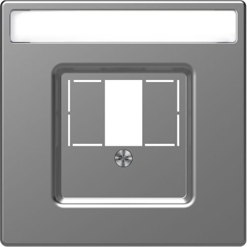 SCHNEIDER MTN4250-6036 - MERTEN Többfunkciós fedlap, D-Life, acél