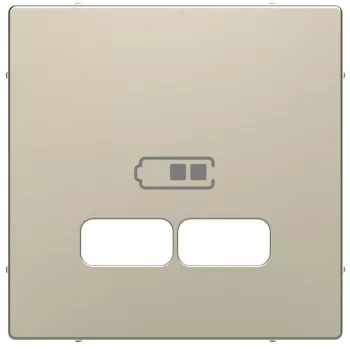   SCHNEIDER MTN4367-6033 - MERTEN Fedlap, USB töltőkhöz, System-D, szahara