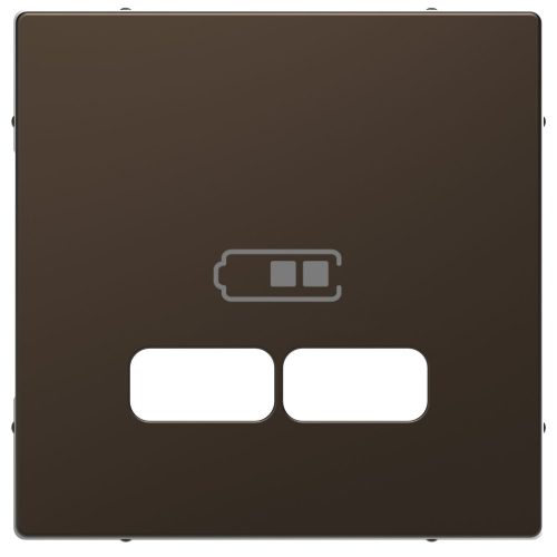 SCHNEIDER MTN4367-6052 - MERTEN USB töltő burkolat, D-Life, mokka metál