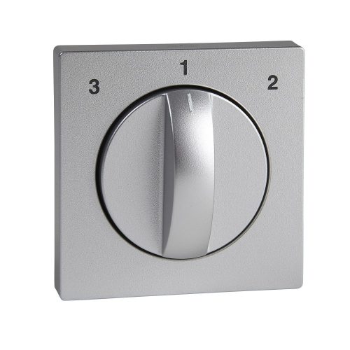 SCHNEIDER MTN437160 - MERTEN Fedlap, forgatógombos ventilátor kapcsolóhoz, System-M, alumínium