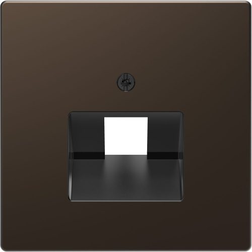 SCHNEIDER MTN4521-6052 - MERTEN Fedlap, 1xRJ45 aljzathoz, D-Life, mokka