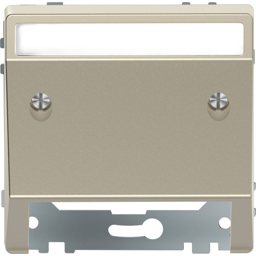SCHNEIDER MTN4540-6033 - MERTEN Fedlap, kommunikációs betétekhez, feliratozható, System-D, szahara
