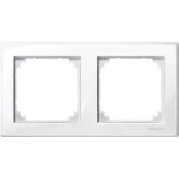   SCHNEIDER MTN478219 - MERTEN M-Smart kettes keret, polárfehér