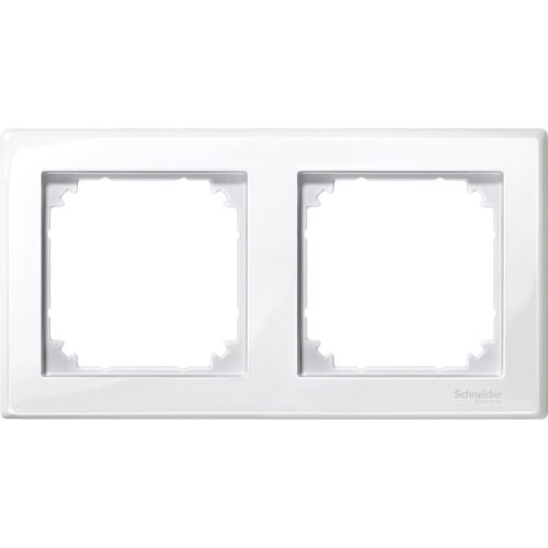 SCHNEIDER MTN478219 - MERTEN M-Smart kettes keret, polárfehér