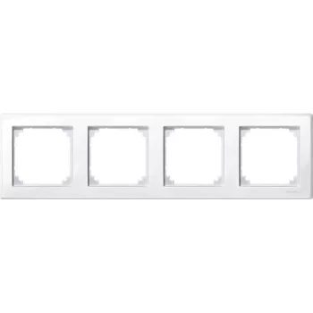  SCHNEIDER MTN478419 - MERTEN M-Smart négyes keret, polárfehér