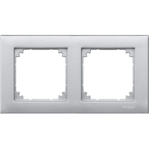 SCHNEIDER MTN486260 - MERTEN M-Plan kettes keret, alumínium