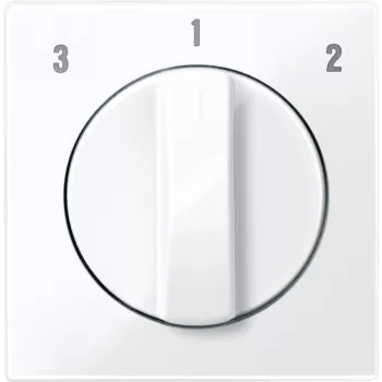   SCHNEIDER MTN567325 - MERTEN Fedlap, forgatógombos ventilátor kapcsolóhoz, System-M, aktívfehér 