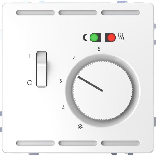SCHNEIDER MTN5764-6035 - MERTEN Padlótermosztát, kapcsolóval, 250 V, 10 A, D-Life, lótuszfehér