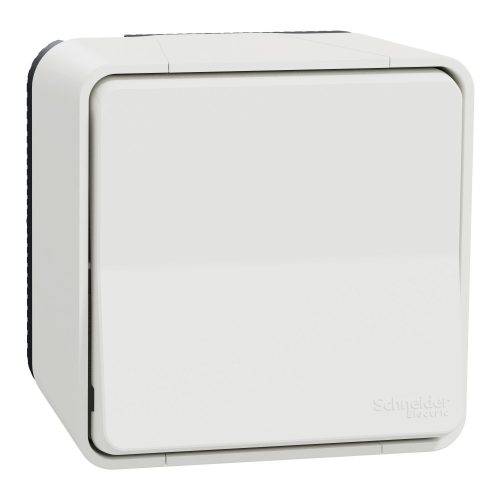 SCHNEIDER MUR39026 - MUREVA Styl Egypólusú nyomó, komplett (101N), polárfehér